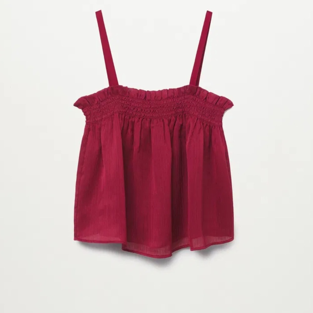 Red Sleeveless Top